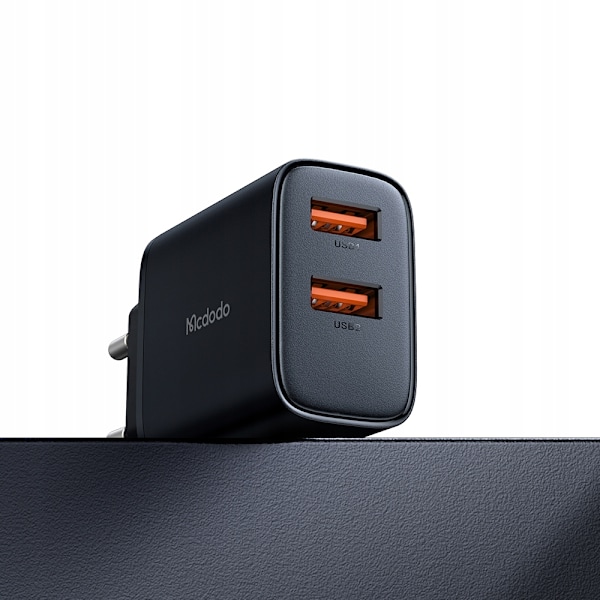 MCDODO NÄTLADDARE FÖR APPLE 2XUSB 12W + IPHONE LIGHTNING-KABEL 1M