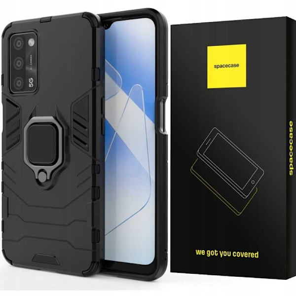 Spacecase Case Case Sc X-Ring För Oppo A16 Svart