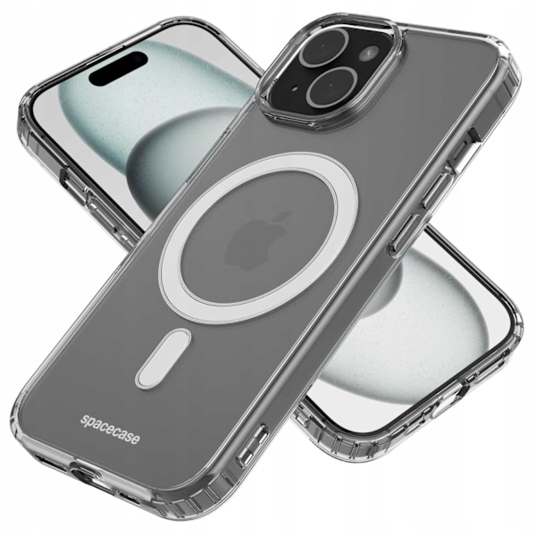 Spacecase Clear Mag-Fodral För Iphone 15 Plus För Magsafe Transparent