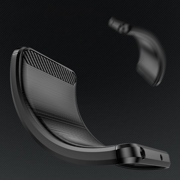 CARBON CASE TIL XIAOMI REDMI 13C FLEXIBLE SILICONE CARBON COVER - SORT
