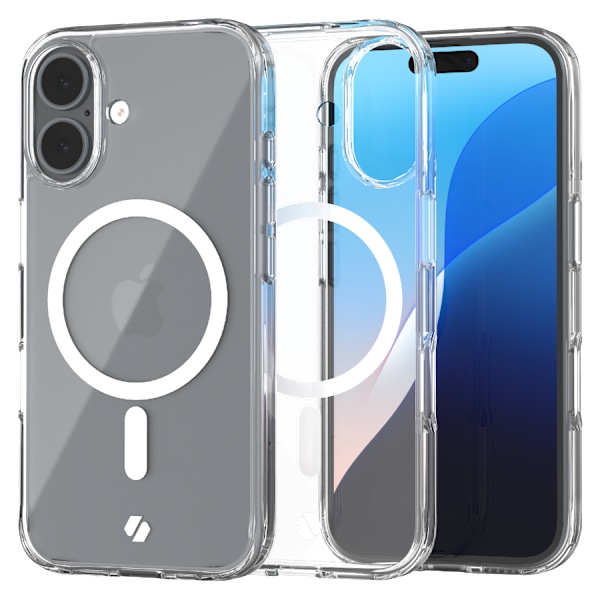 Spacecase Case Clear Mag För Iphone 16 Transparent För Magsafe