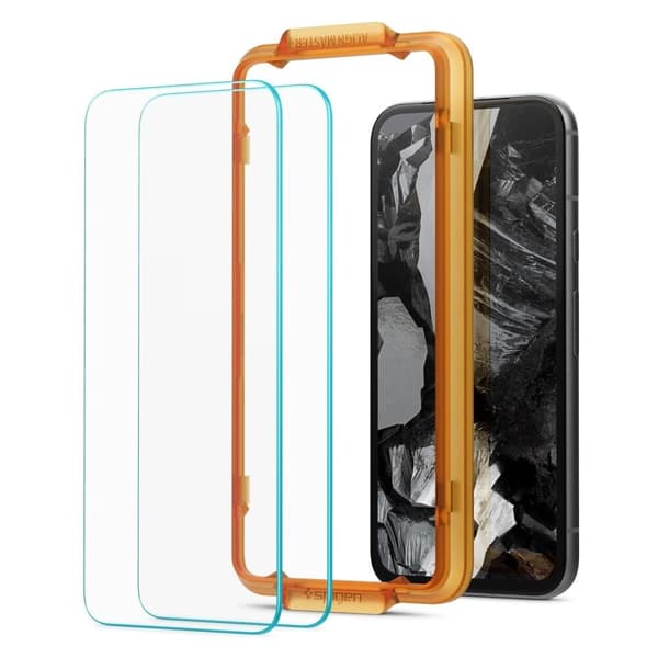 Spigen ALM Glas.tR herdet glass til Google Pixel 8A - 2 stk.