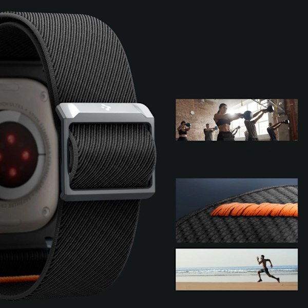 SPIGEN LITE FIT PRO ETUI MED REM TIL APPLE WATCH ULTRA 1/2 (49 MM) - MAT SORT