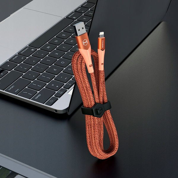 MCDODO USB LYN SNABB LADDNINGSKABEL 36W IPHONE 13 14 2M LED ORANGE