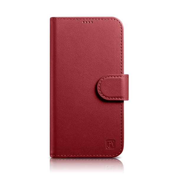 ICARER CASE CASE LÆDERCOVER TIL IPHONE 14 PRO RED