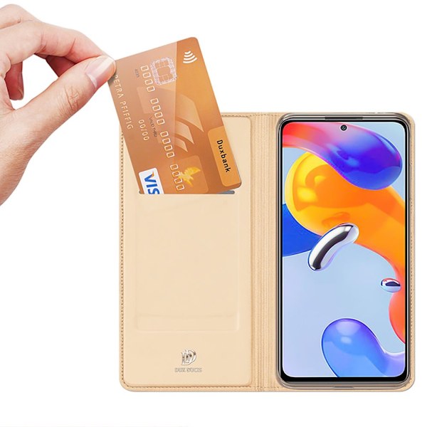 Dux Ducis Skin Pro hylsterveske Flip Cover Xiaomi Redmi Note 11 Pro 5G / 11 Pro Gold