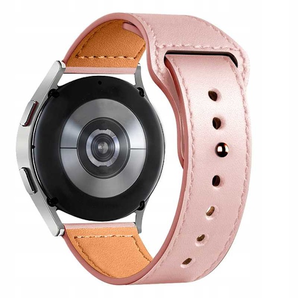 Spacecase Läderurrem 20Mm Rosa Classy För Apple Watch