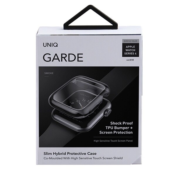 UNIQ Garde-deksel for Apple Watch Series 4/5/6/SE 44mm. grå/røykgrå