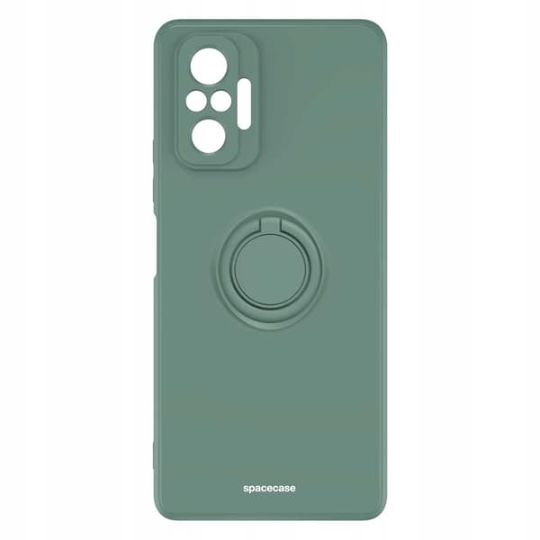 Spacecase Silikon Case Ring För Xiaomi Redmi Note 10 Pro Mörkgrön