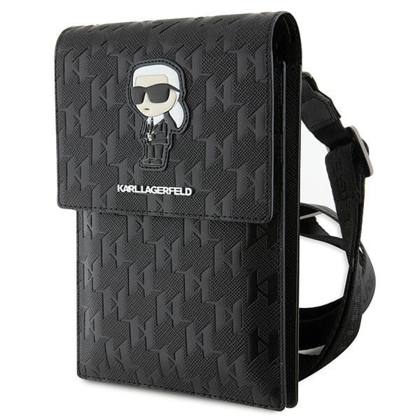 Karl Lagerfeld Veske KLWBSAKHPKK Håndveske - Svart Saffiano Monogram Ikonik