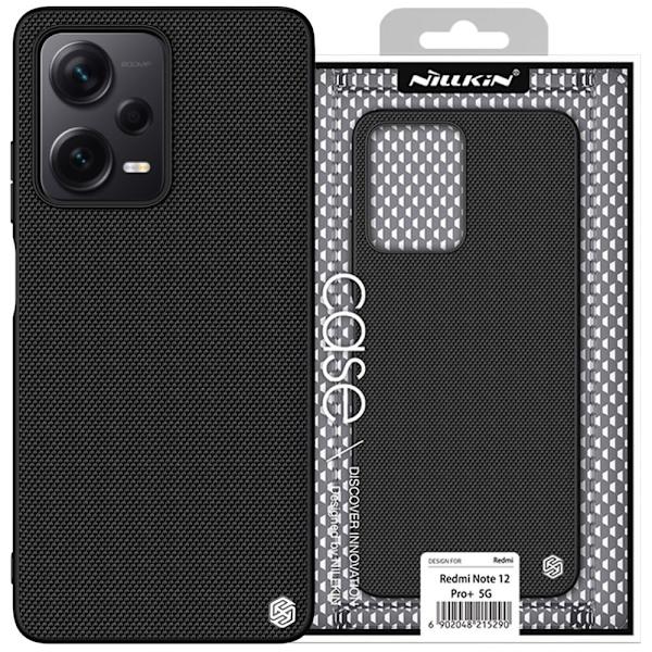 Nillkin Textured Case for Xiaomi Redmi Note 12 Pro+ forsterket nylonskall, svart
