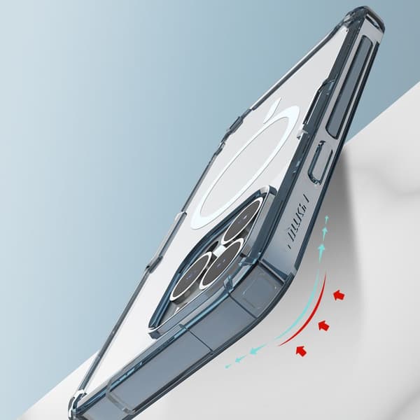 NILLKIN CASE MED MAGSAFE TIL IPHONE 14 PRO BLUE