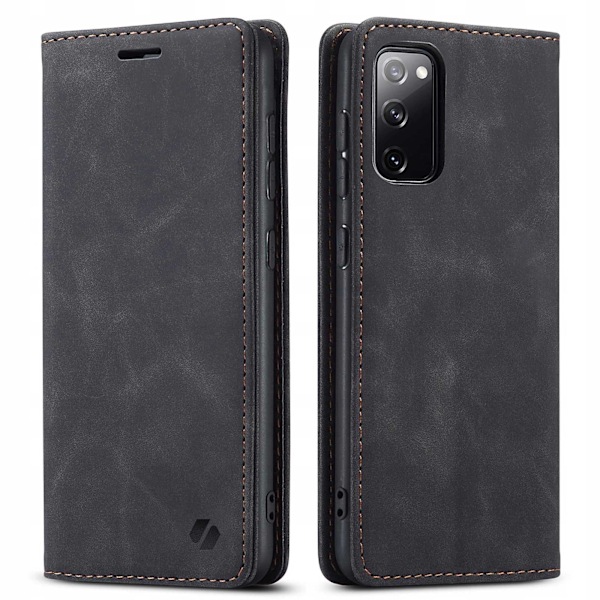 Spacecase Väska Plånbok Galaxy S20 Fe Svart Läder