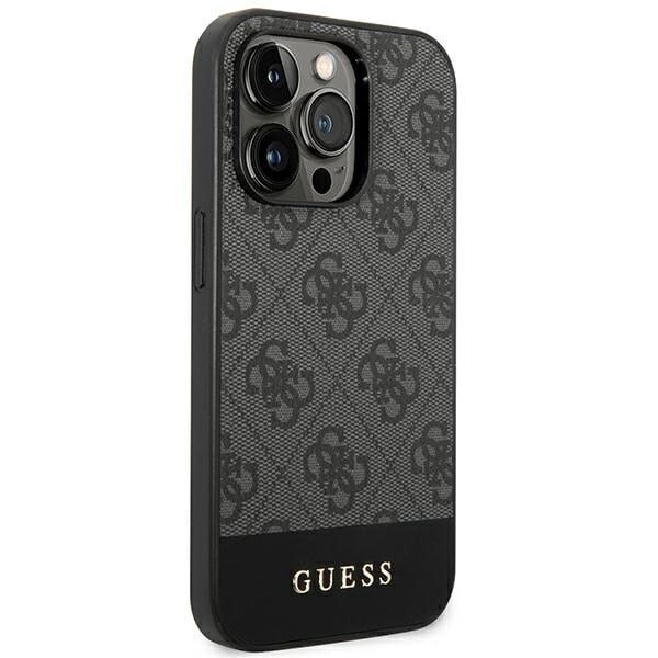 Guess GUHCP14XG4GLGR-deksel til iPhone 14 Pro Max - grå 4G Stripe Collection