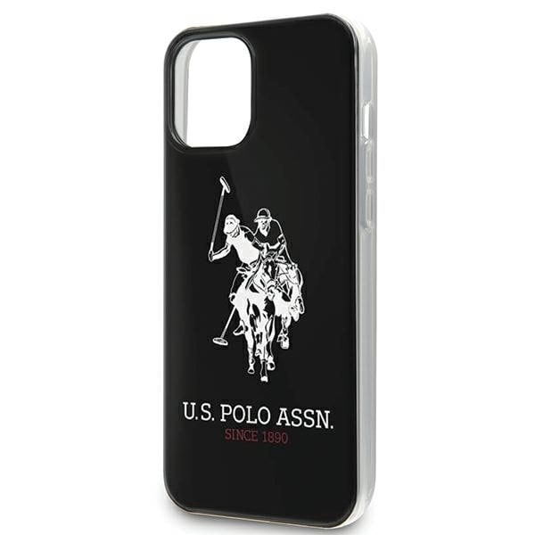 US Polo USHCP12MTPUHRBK iPhone 12/12 Pro 6,1" svart/svart Shiny Big Logo