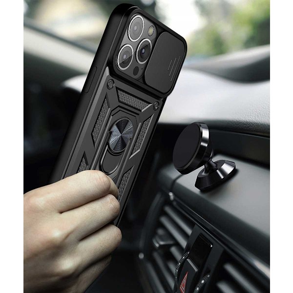 Spacecase Case Cover Till Iphone 13 Pro Max Camring Svart