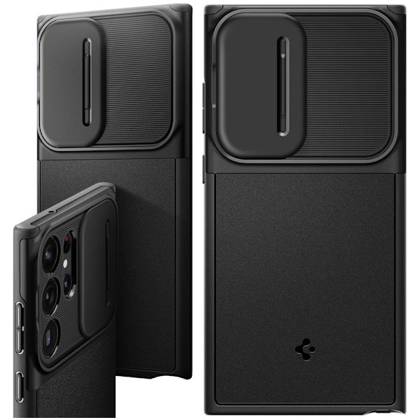 SPIGEN OPTIK ARMOR GALAXY S23 ULTRA SVART