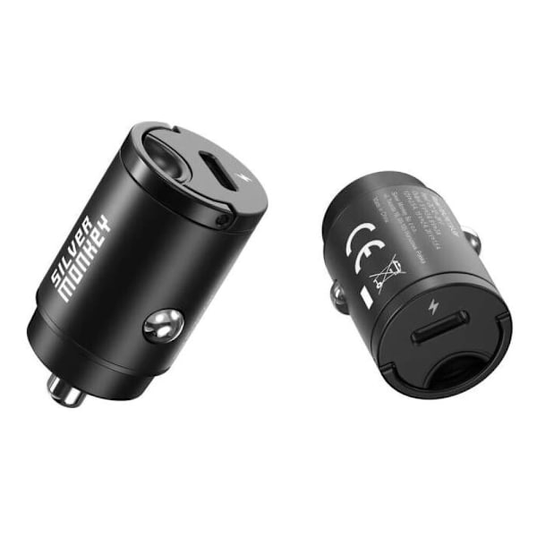 Silver Monkey PD-CPCT30-SM 30W 1x USB-C PD billader - svart