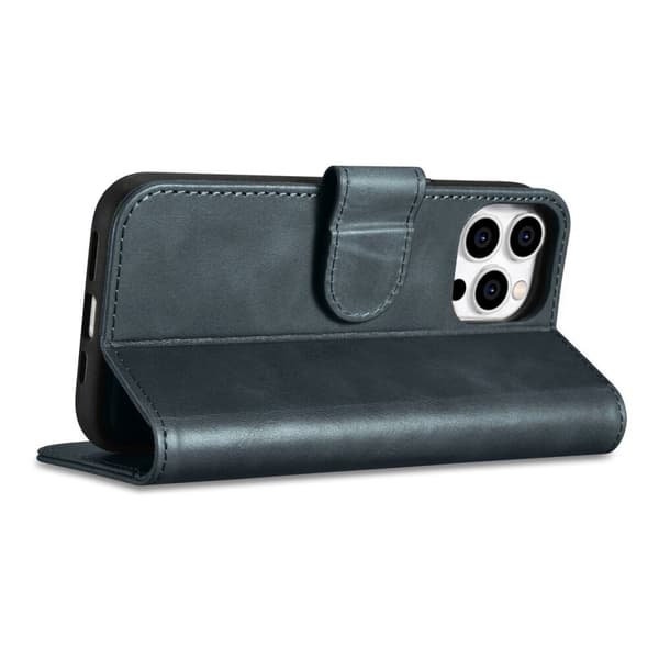 ICARER CASE CASE LÆDERCOVER TIL IPHONE 14 PRO BLUE