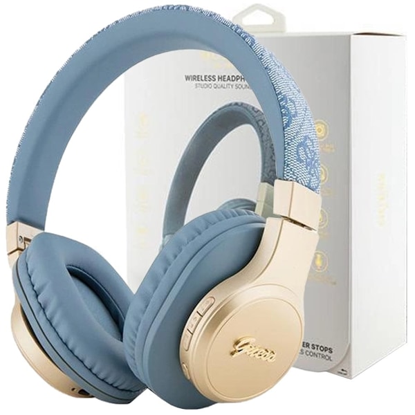 Guess 4G Script Bluetooth on-ear-hodetelefoner - blå