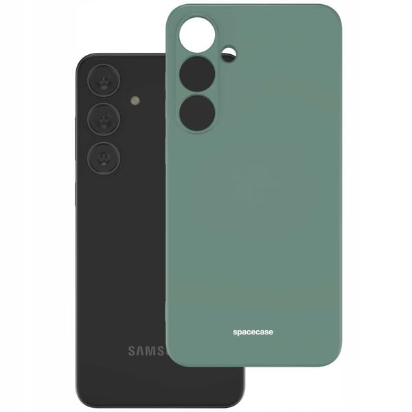 Spacecase Silikonfodral För Samsung Galaxy S24+ Mörkgrön