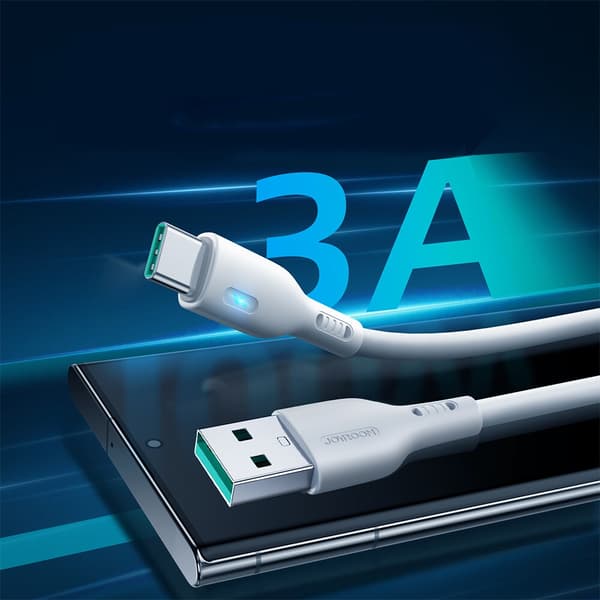USB - USB C 3A kabel 1,2 m Joyroom S-UC027A13 - hvit