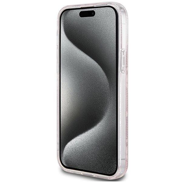 Guess IML GCube MagSafe beskyttelsesdeksel for iPhone 15 Plus / 14 Plus - rosa