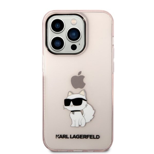 Karl Lagerfeld KLHCP14LHNCHTCP iPhone 14 Pro 6.1 rosa/rosa hardt deksel Ikonik Choupette