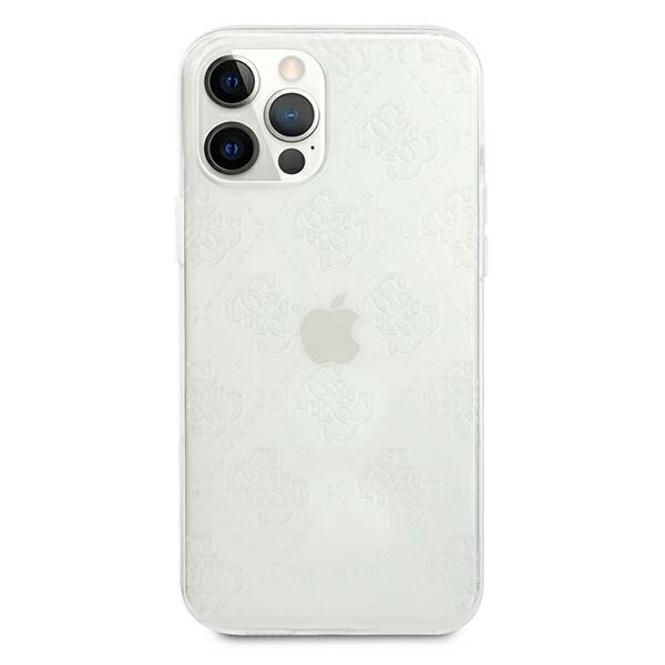 Gjett GUHCP12M3D4GTR iPhone 12/12 Pro 6.1 Transparent Hard Case 4G 3D-mønstersamling