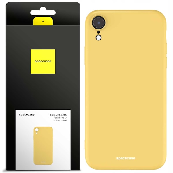 Spacecase Silikonfodral För Iphone Xr Gul Skydd
