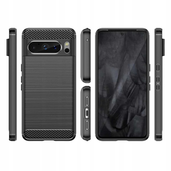 Spacecase Case Cover Till Google Pixel 8 Pro Black Carbon