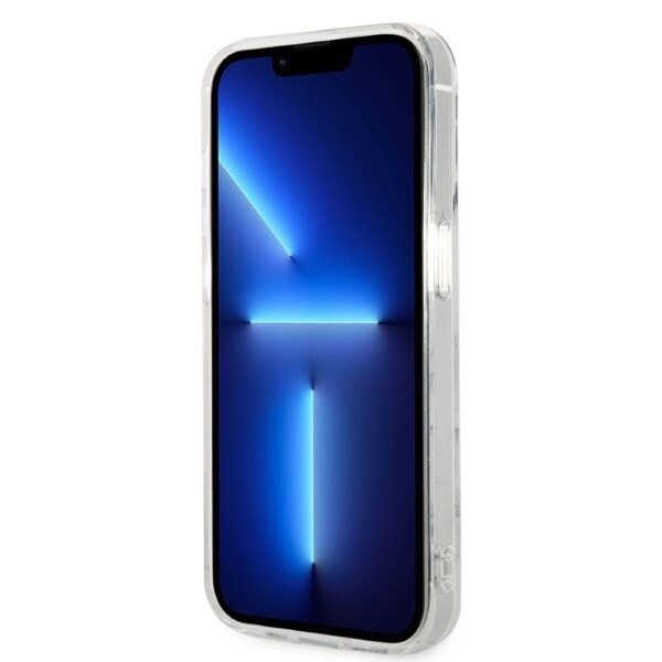 Guess sett MagSafe lader + deksel til iPhone 14 Pro 6.1 hvit marmor (GUBPP14LHMEACSH)