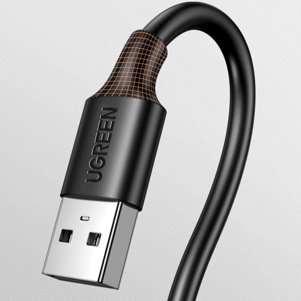 Ugreen USB - USB 2.0-kabel 480 Mb/s 3m svart (US102)