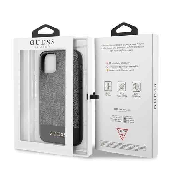 Guess GUHCN61G4GLGR iPhone 11 6.1" / Xr grått/grå hårt fodral 4G Stripe Collection