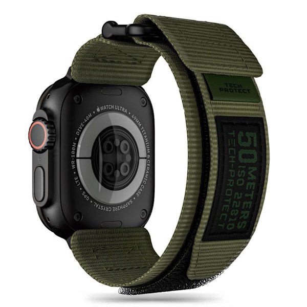 TECH-PROTECT SCOUT PRO APPLE WATCH 4 / 5 / 6 / 7 / 8 / 9 / SE / ULTRA 1 / 2 (42 / 44 / 45 / 49 MM) MILITÆRGRØNN