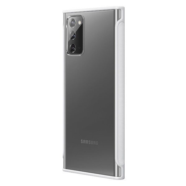 Samsung EF-GN980CW Note 20 N980 fodral vit/vit Klart skyddsfodral