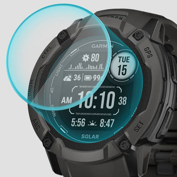 HERDET GLASS SPIGEN GLAS.TR "EZ FIT" 2-PAKK GARMIN INSTINCT 2X SOLAR CLEAR