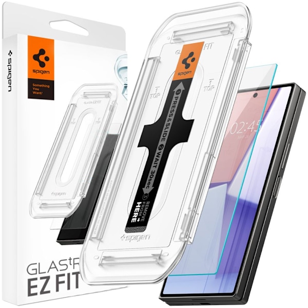 HÆRDET GLAS SPIGEN GLAS.TR "EZ FIT" 2-PACK GALAXY MED FOLD 6 CLEAR