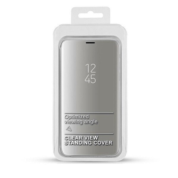 Clear View Samsung M31s M317 fodral silver/silver