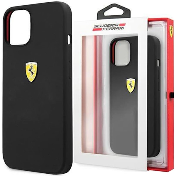 FERRARI SILIKONE ETUI TIL IPHONE 13 PRO MAX - SORT