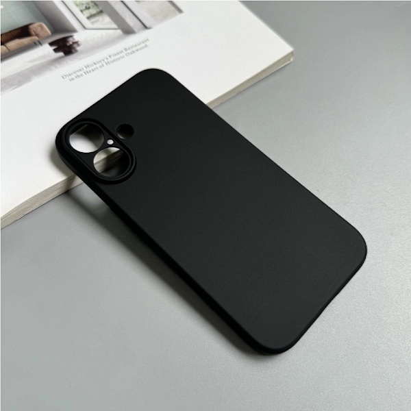 BLØDT ETUI TIL IPHONE 16 - SORT