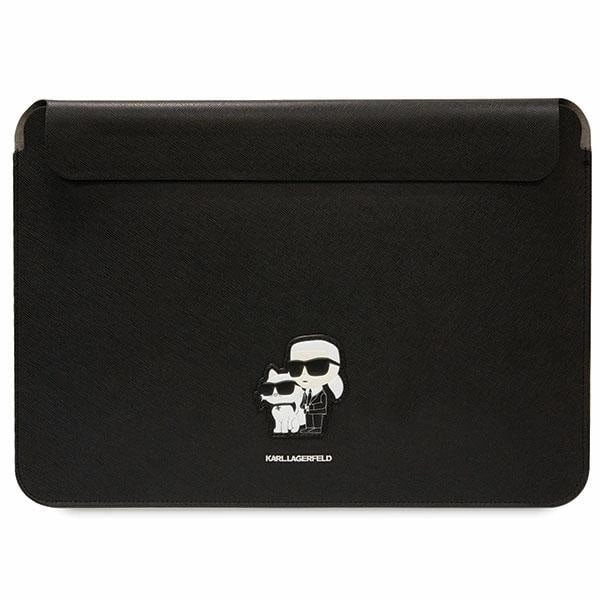KARL LAGERFELD SAFFIANO KARL&CHOUPETTE ETUI TIL EN 16" BÆRBAR COMPUTER - SORT
