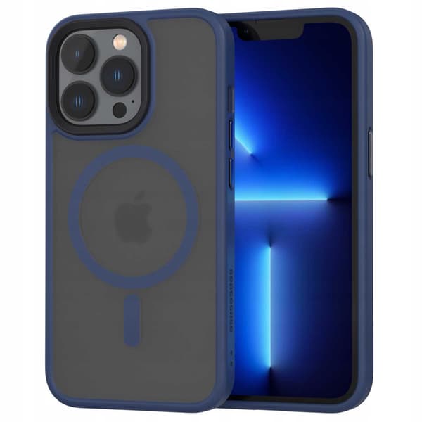 Spacecase Hybrid Case För Iphone 13 Pro Mörkblåt