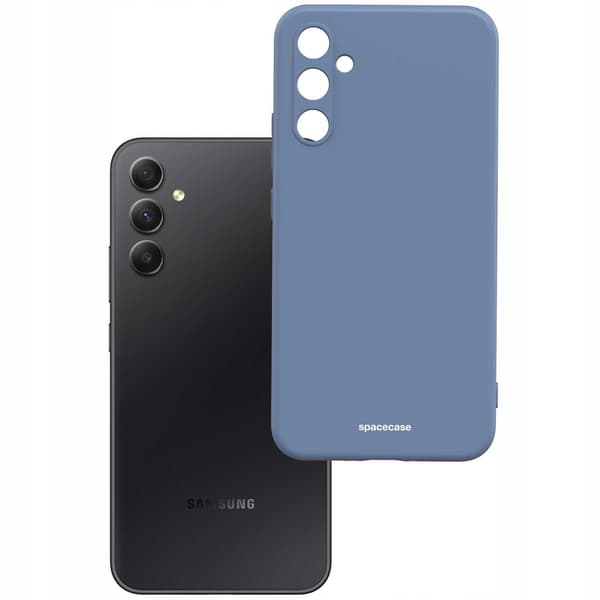 Spacecase Silikonfodral För Samsung Galaxy A34 5G Blue