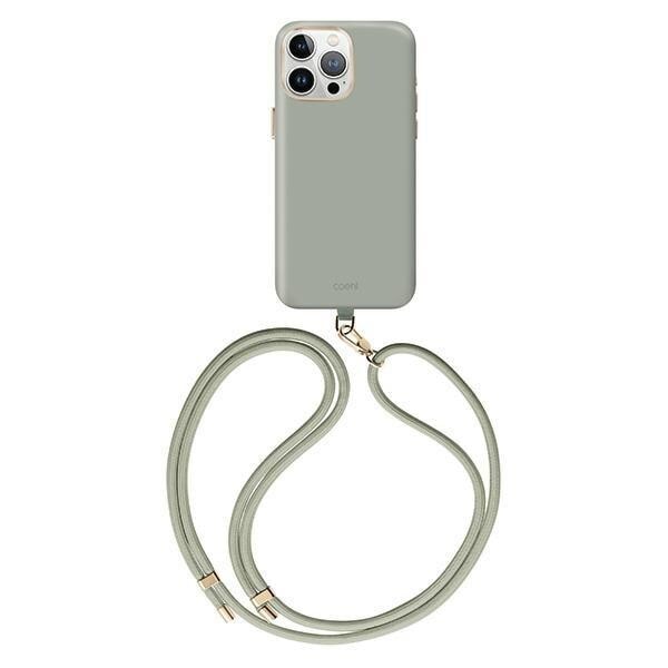 UNIQ-deksel Coehl Creme iPhone 15 Pro 6.1 Magnetisk ladende salvie/myk salvie