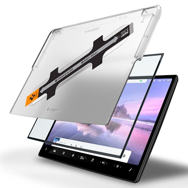 HERDET GLASS SPIGEN GLAS.TR "EZ FIT" TESLA MODEL X 2022 / MODEL S 2021 SVART