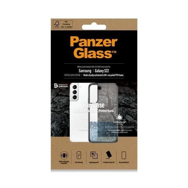 PanzerGlass HardCase antibakteriellt Military Grade-certifierat fodral till Samsung Galaxy S22 - genomskinlig