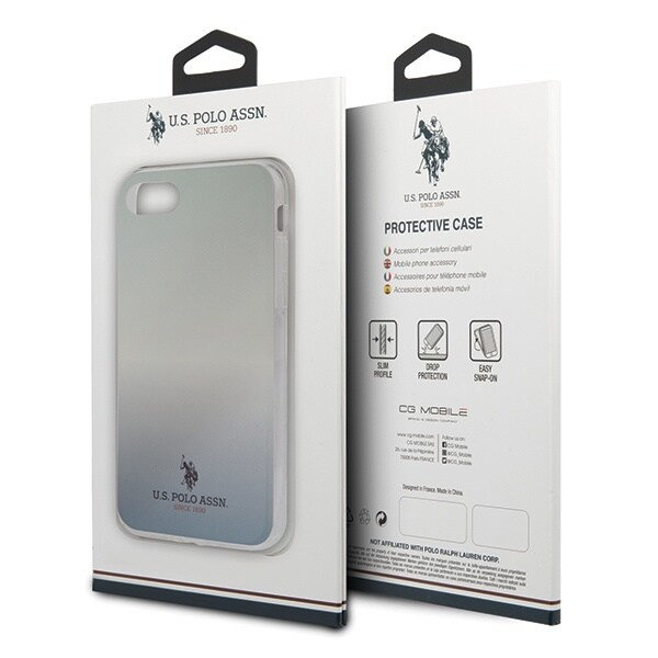 AMERIKANSK SAG POLO ASSN. GRADIENT PATTERN COLLECTION TIL IPHONE 7 / 8 / SE 2020 / SE 2022 - BLÅ