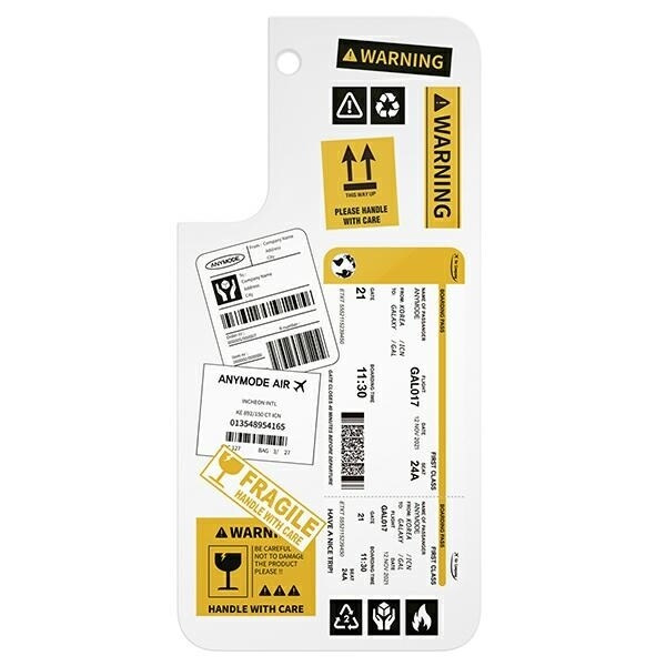 Samsung GP-TOU021AMCWW Panel för ramskydd för Galaxy S22+ vit/vit