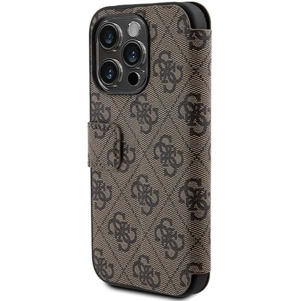 Guess 4G Metal Logo Deksel til iPhone 15 Pro - Brun